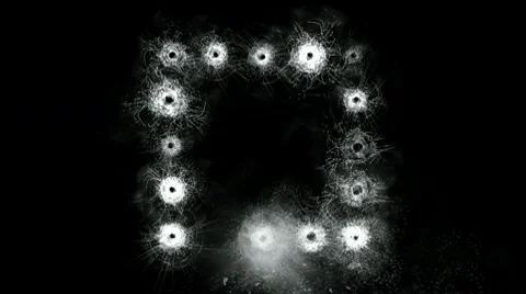 Gunshots frame Stock Footage 10688502