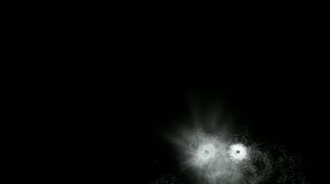 Gunshots triangle Stock Footage 10890383