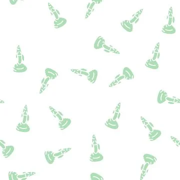 Guppy fish glyph seamless pattern Stock Illustration