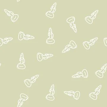Guppy fish line seamless pattern Stock Illustration