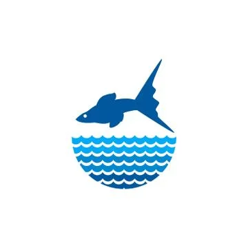 Guppy fish vector design template illustration Stock Illustration