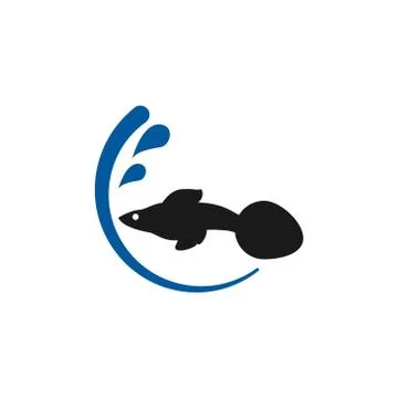 Guppy fish vector design template illustration Stock-Illustration