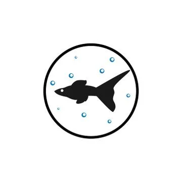 Guppy fish vector design template illustration Stock Illustration