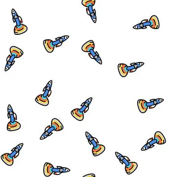 Guppy fish vector seamless pattern Stock Illustration