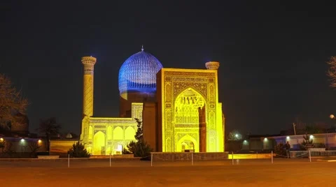 Gur-e Amir  mausoleum 库存影片 51870504