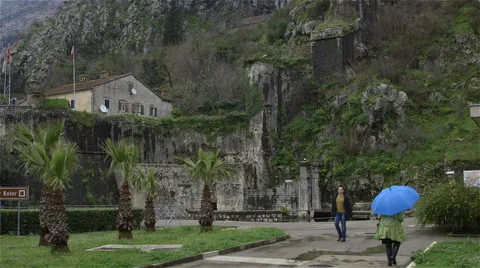 GURDIC GATE SOUTH GATE TOWN KOTOR MONTENEGRO Stock Footage 64554641