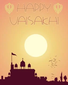 Gurdwara abstract Stock Illustration
