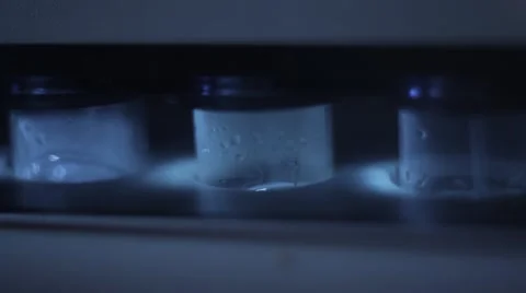 Gurgles in test tubes Stock Footage 45422001