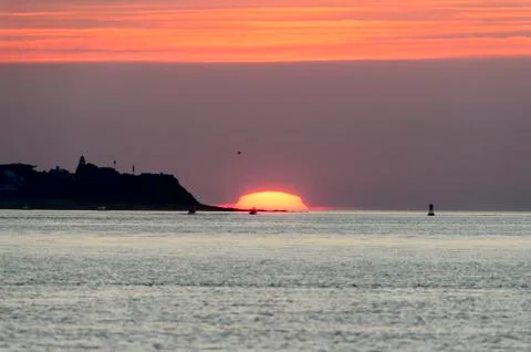 The Gurnet at dawn Stock Photos
