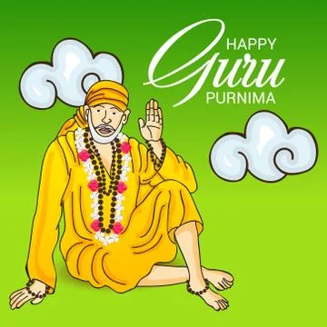 Guru Purnima. Stock Illustration