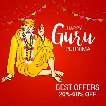 Guru Purnima. Stock Illustration