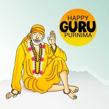Guru Purnima. Stock Illustration