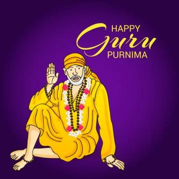 Guru Purnima. Stock Illustration