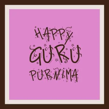 Guru Purnima. Illustrazione stock