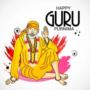 Guru Purnima. Stock Illustration