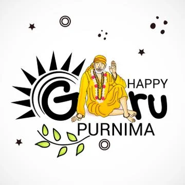 Guru Purnima. Stock Illustration