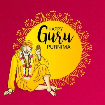 Guru Purnima. Stock Illustration