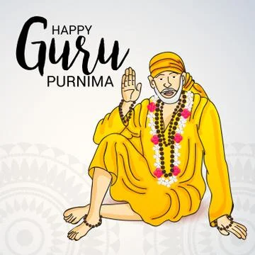Guru Purnima. Stock Illustration
