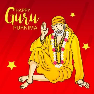 Guru Purnima. Stock Illustration