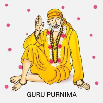 Guru Purnima. Stock Illustration