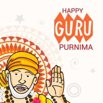 Guru Purnima. Stock Illustration