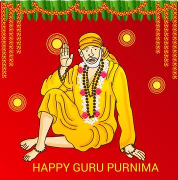 Guru Purnima. Stock Illustration
