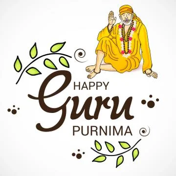 Guru Purnima. Stock Illustration