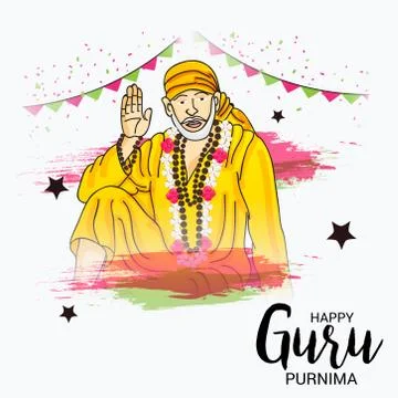 Guru Purnima. Stock Illustration