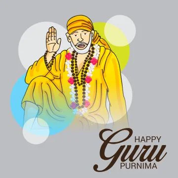 Guru Purnima. Stock Illustration