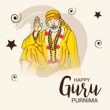 Guru Purnima. Stock Illustration