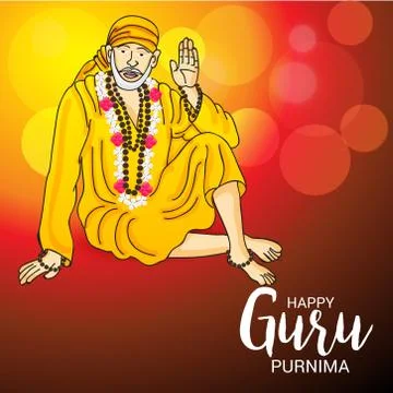 Guru Purnima. Stock Illustration