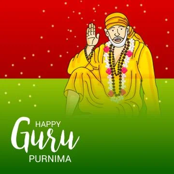 Guru Purnima. Stock Illustration