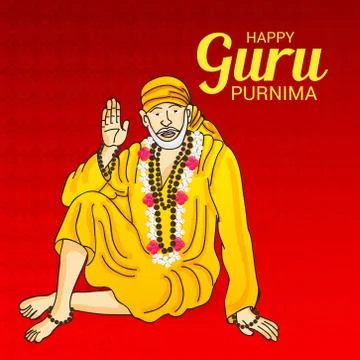 Guru Purnima. Stock Illustration