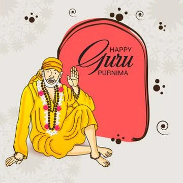 Guru Purnima. Stock Illustration