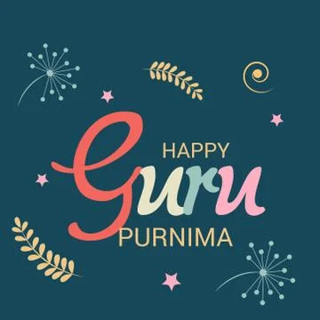 Guru Purnima. Illustrazione stock