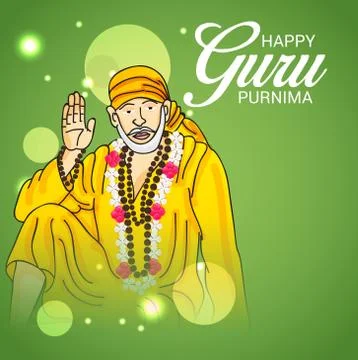 Guru Purnima. Stock Illustration