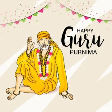 Guru Purnima. Stock Illustration