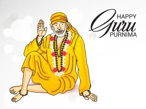 Guru Purnima. Stock Illustration