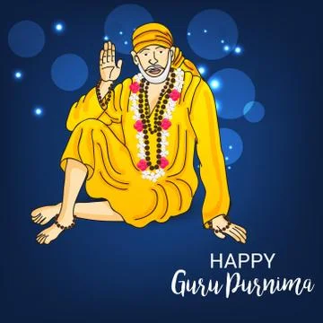 Guru Purnima. Stock Illustration