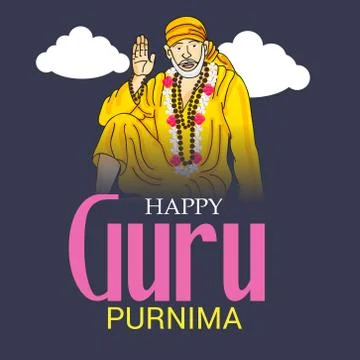 Guru Purnima. Stock Illustration