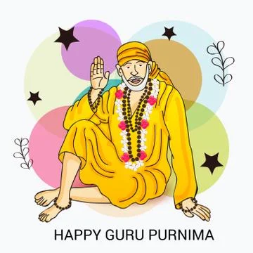 Guru Purnima. Stock-Illustration