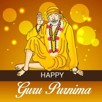 Guru Purnima. Stock Illustration