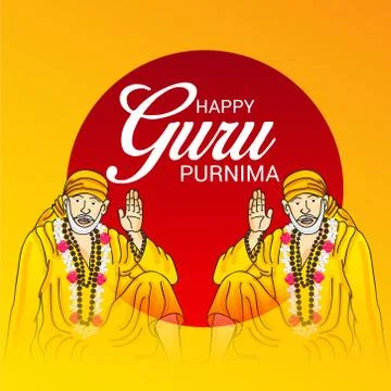 Guru Purnima. Stock Illustration