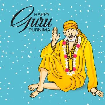 Guru Purnima. Stock Illustration