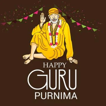 Guru Purnima. Stock Illustration