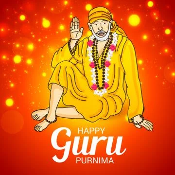 Guru Purnima. Stock Illustration
