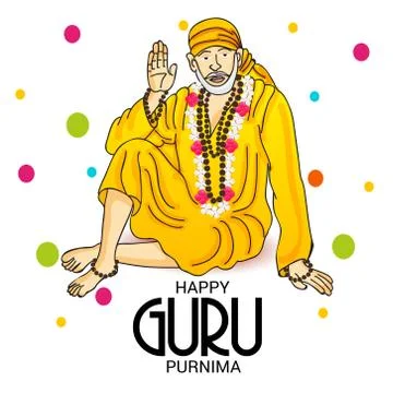Guru Purnima. Stock Illustration
