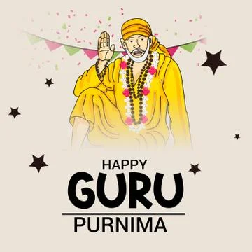Guru Purnima. Stock Illustration
