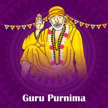 Guru Purnima. Stock Illustration