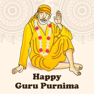 Guru Purnima. Stock Illustration
